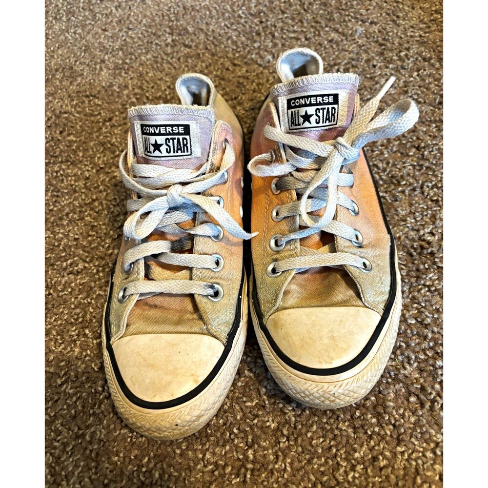 Converse All Star Women’s Size 8 Low Top Lace-Up Multicolor Textile Sneakers